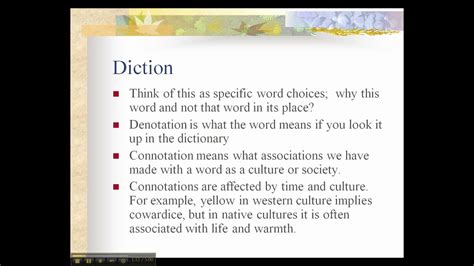 What Is Diction In Poetry Sparkhouse
