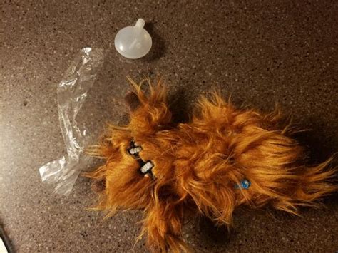 Fetch For Pets Star Wars Chewbacca Flattie Squeaky Plush Dog Toy 6 In