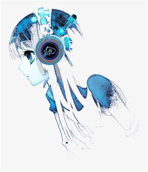 Anime Girl With Headphones Aesthetic