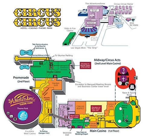 I love circus circus when i'm headed to vegas for a conference. Circus Circus Casino Property Map & Floor Plans - Las ...