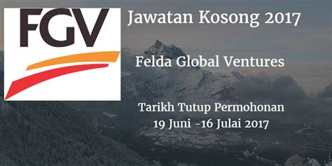 Kali ini pentadbir untuk maklumat 1. Felda Global Ventures Jawatan Kosong FGV 19 Juni - 16 ...