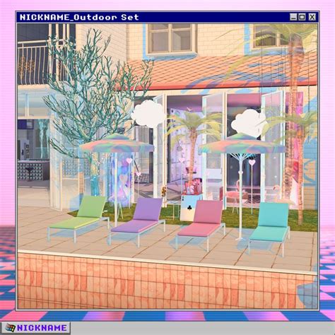 Vaporwave Outdoor Set Give Me A Nickname On Patreon In 2021 Outdoor
