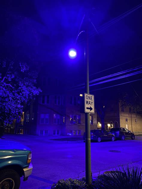 What Is The Deal With These Blue Street Lights Rchicago