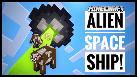 Minecraft Tutorial How To Make An Alien Spaceship Youtube
