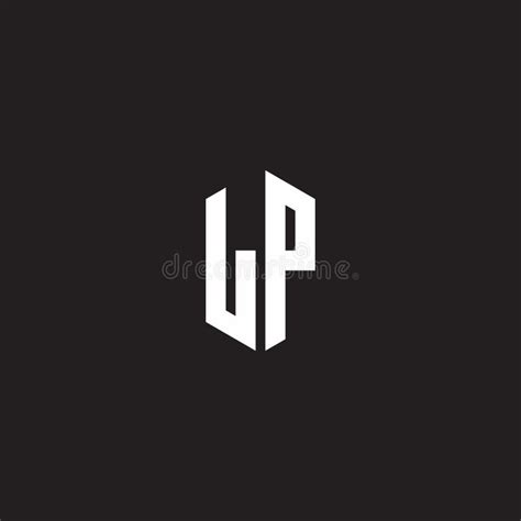 LP Logo Monogram With Hexagon Shape Style Design Template Stock Vector Illustration Of