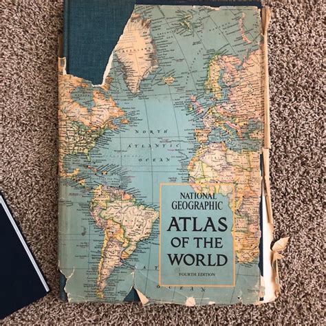 Vintage Atlas Of The World Books A Pair Chairish