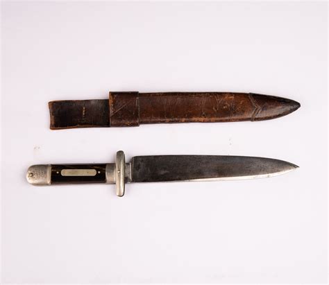 Antique Us Sheffield Bowie Knife W Ship Pommels — Old West Collector