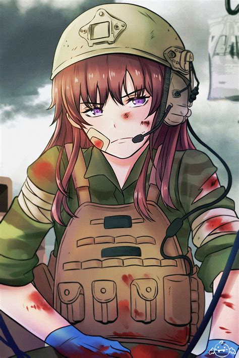 Military Medic Girl Commission By Hiyyee On Deviantart