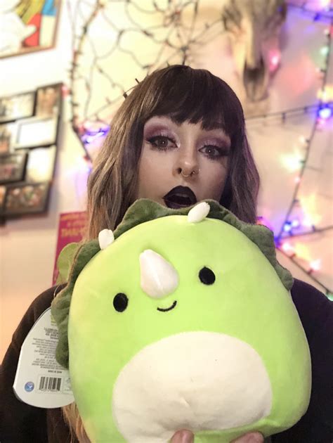 babes surprised me with little tristan 🦖 r squishmallow