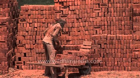 Bricks Made In An Indian Village Kiln Youtube