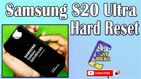 Samsung Galaxy S20 Ultra 5g Hard Reset Samsung S20 S20 S20 Ultra