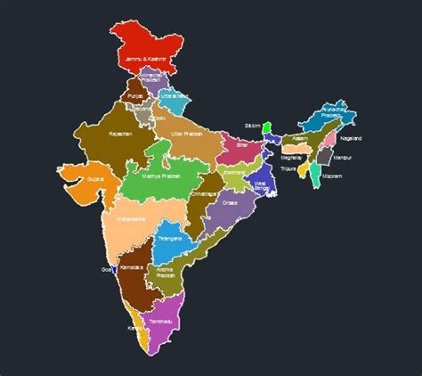 India Map 3d Cad Model Library Grabcad