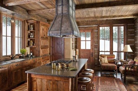 53 Sensationally Rustic Kitchens In Mountain Homes