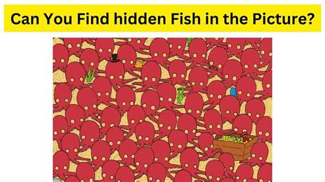 Brain Teaser For Fun Only 1 Of Genius Can Find The Fish Hidden Among