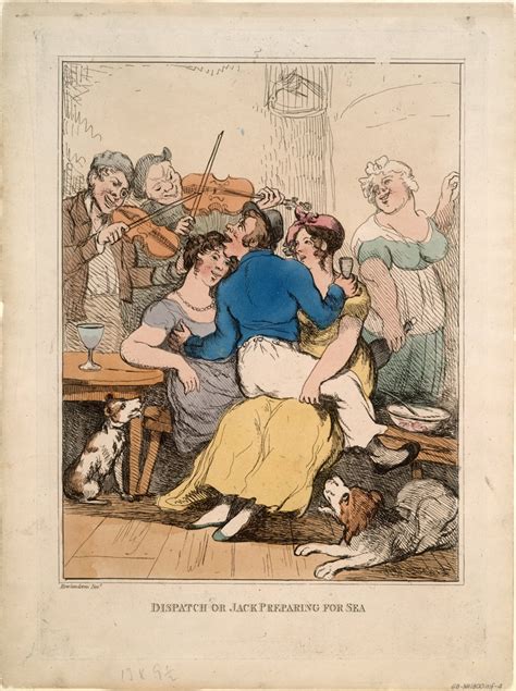 dispatch or jack preparing for sea 1800 rowlandson thomas artist hand colored etched