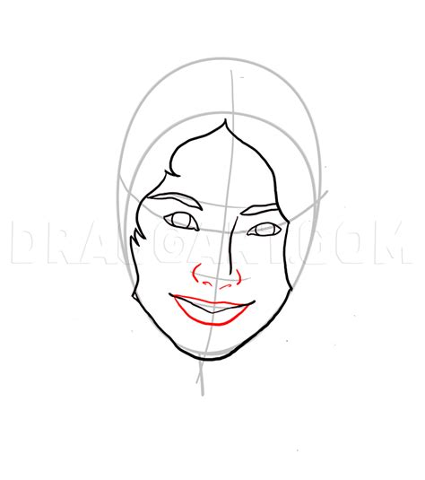 How To Draw Girls Faces Girl Faces Coloring Page Trace Drawing