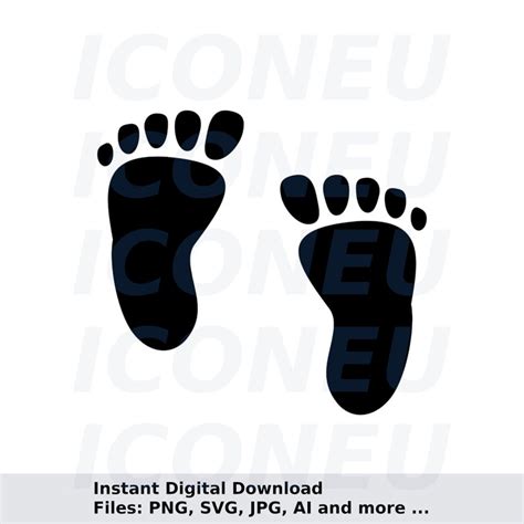 Footprint Svg Footprints Svg Feet Svg Foot Svg Svg Png Etsy