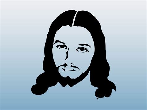 Jesus Face Graphics Vector Art And Graphics
