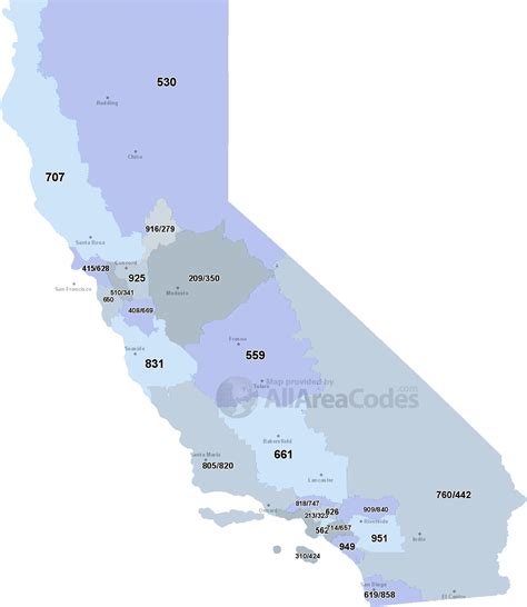 Area Codes In California Map 2024 Schedule 1