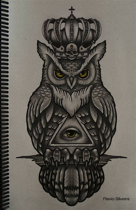 Untitled By Frah On Deviantart Realistic Owl Tattoo Owl Tattoo