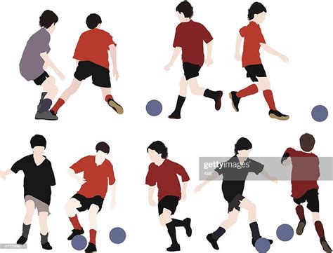 Kids Playing Soccer High Res Vector Graphic Getty Images