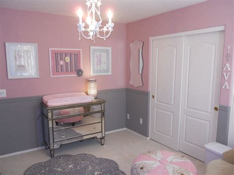 Pink And Gray Pink And Grey Room Girl Room Pink Girl Room