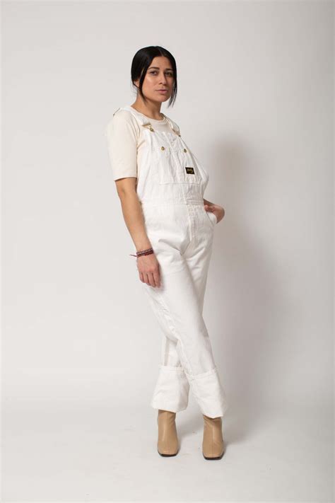 Preservation Vintage Painter Overalls White Garmentory