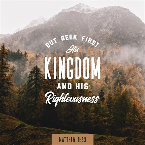 Matthew 633 Seek The Kingdom Of God Above All Else And Live