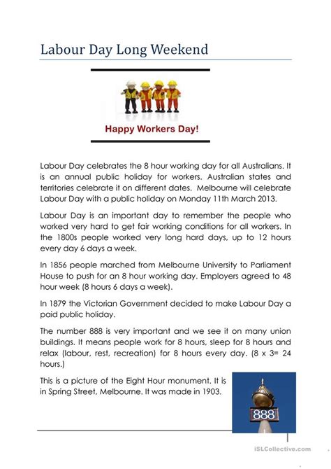 Free Printable Labor Day Worksheets Lexias Blog