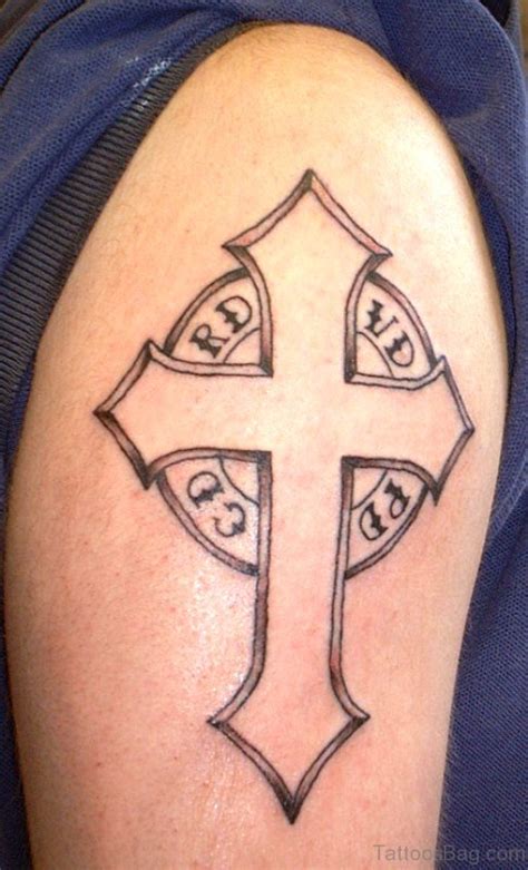53 Awesome Cross Tattoos On Shoulder