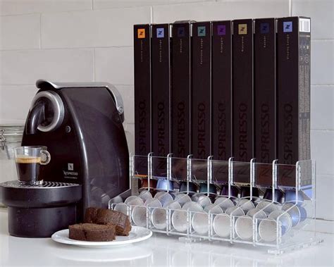 Clear Nespresso Original Capsules Holder 80 Coffee Pod Storage Rack