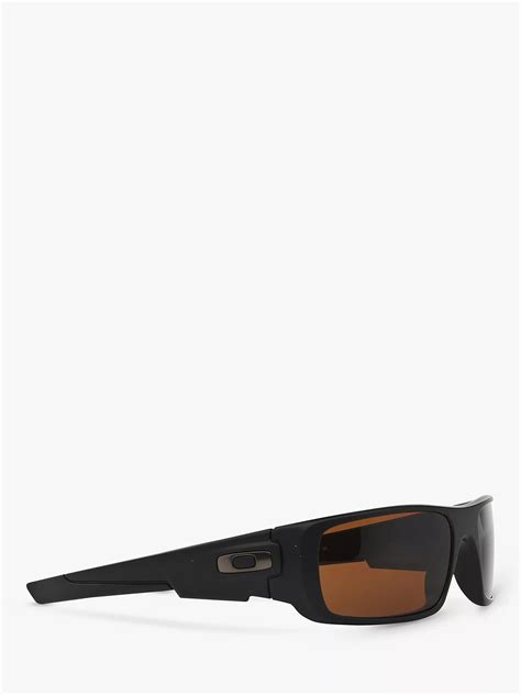 Oakley Oo9239 Mens Crankshaft Rectangular Sunglasses Matte Blackbrown At John Lewis And Partners