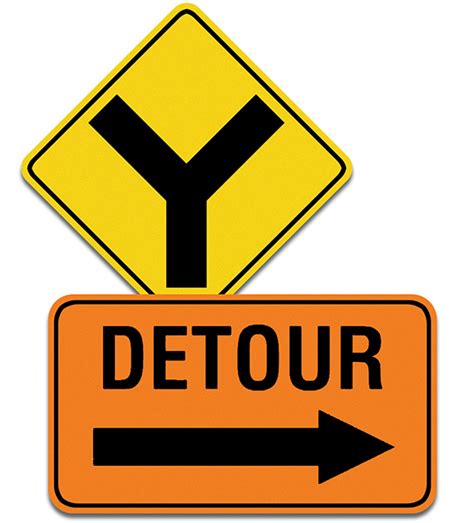 Detour Signs Clipart Best