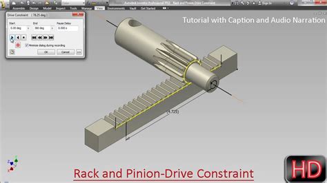 Instructions on replacing a rack & pinion in a 2001. Rack and Pinion-Drive Constraint-Autodesk Inventor ...