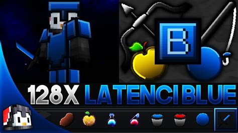 Latenci Blue 128x Mcpe Pvp Texture Pack Fps Friendly By Isparkton