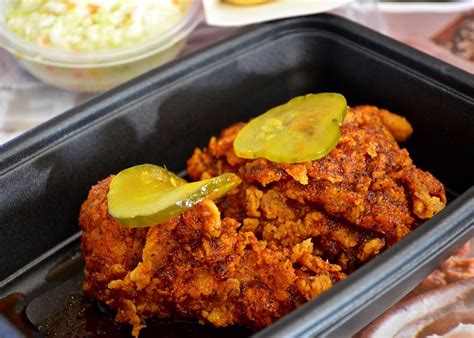 Kfc's nashville hot chicken features their extra crispy fried chicken or extra crispy tenders as a base that is glazed with kfc nashville hot sauce and topped with a few pickles. KFC Borrows from Neighbor Tennessee for its Latest Menu ...