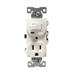 W right angle, horizontal mounting. Cooper Wiring Devices, 274W-BOX, Single-Pole Toggle Switch with 5-15R Receptacle