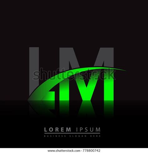 Initial Letter Lm Logotype Company Name Stock Vector Royalty Free
