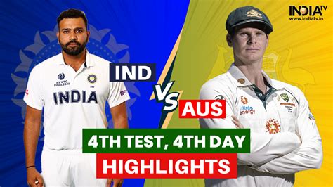 Ind Vs Aus 4th Test Day 4 Stumps Australia End At 30 Trail By 88