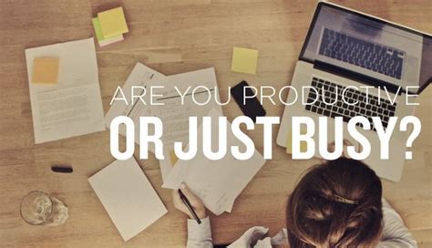 5 Differences Between Busy And Productive People