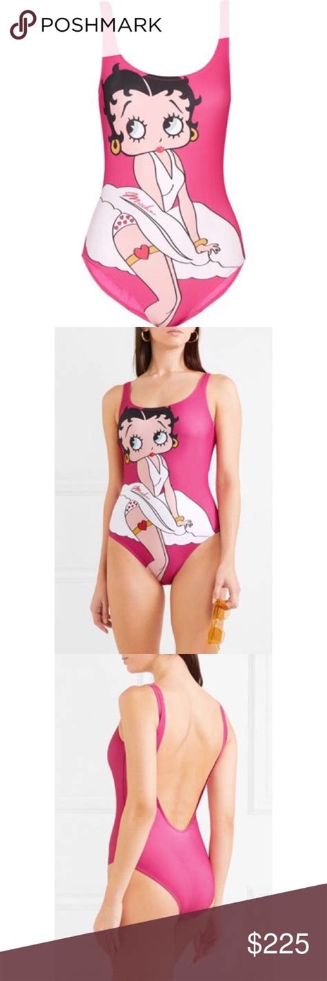 Moschino Couture Betty Boop One Piece Swimsuit One Piece Swimsuit