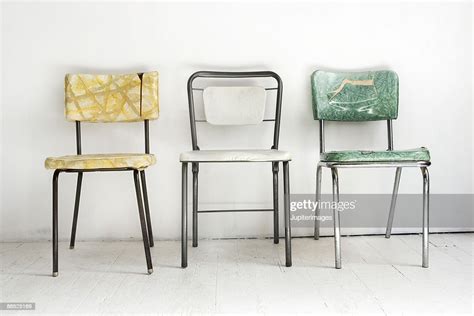 Three Vintage Chairs High Res Stock Photo Getty Images