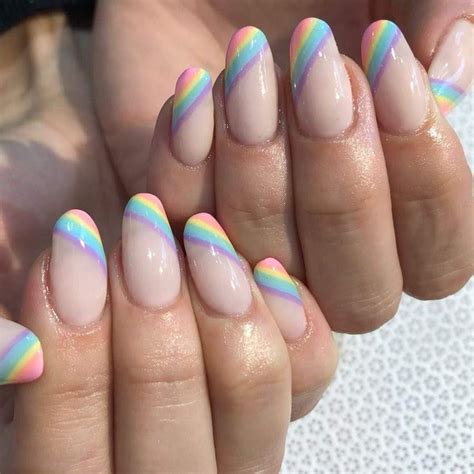 100 Best Pretty Nails Part112 In 2020 Rainbow Nail Art Rainbow Nail