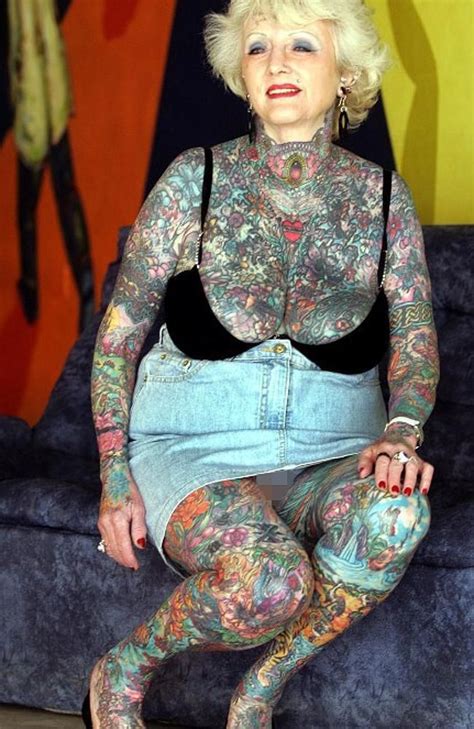 Briton Isobel Varley The World S Eldest Tattooed Woman According