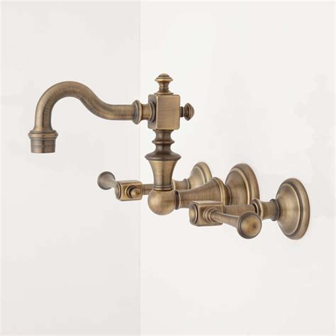 Antique brass bathroom faucets at bellacor shop with off vintage three hole cross handles spaced inches apart and shower tub and repair parts. Antique Brass Faucet Moen