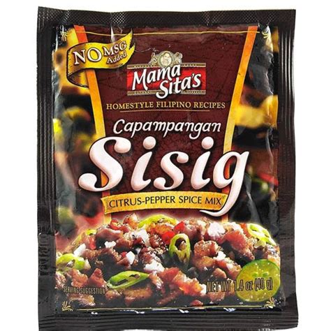 Mama Sitas Capampangan Sisig Citrus Pepper Spice Mix 40 G Sukli