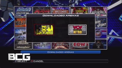 Wwe Smackdown Vs Raw 2011 Arena Selection Screen Youtube