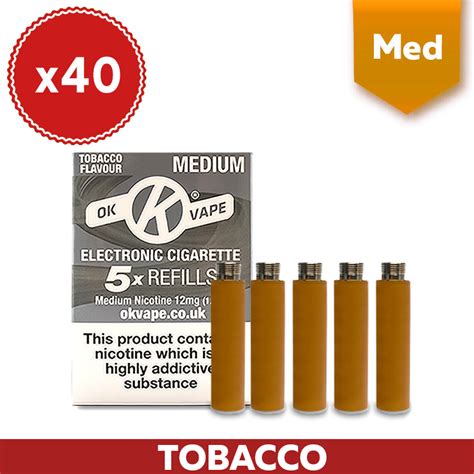 Ok Vape Medium Tobacco Cartridges 40 Packs Health And Care