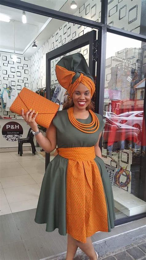 Dress Includes Doek Headwrap Belt Available Online Only African