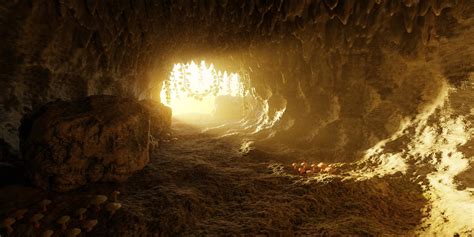 3d Render Of Cave Stock Photo Image Of Damp Realistic 219871496